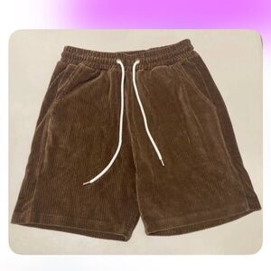 Young LA Brown Corduroy Shorts